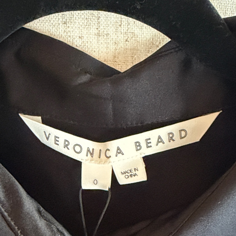 Veronica Beard Kylar Rhinestone Button-Down Silk Top Blouse - Picture 6 of 16